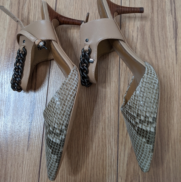 Coach - snakeskin garland heel shoes - Picture 5 of 10